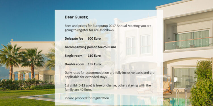 EUROPUMP 2017 ANNUAL MEETING REGISTRATIONS STARTED